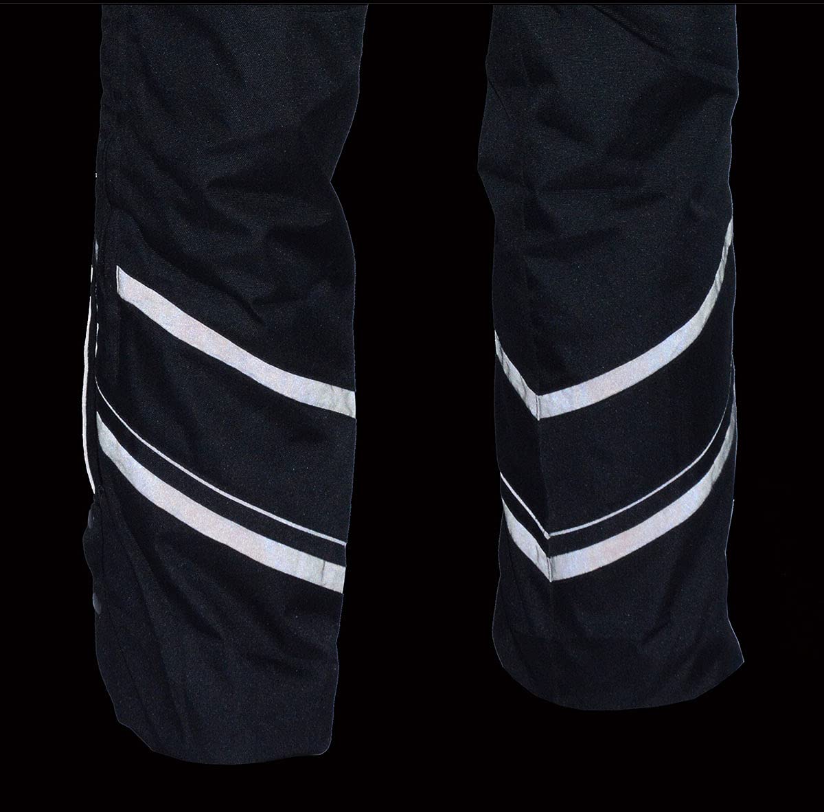 Milwaukee Leather MPM5700 Men's Black Vented Motorcycle Chaps with Removable Thermal Liner - Durable Textile Riding Gear for Cold Weather & Long Distance Motorcycle Trips