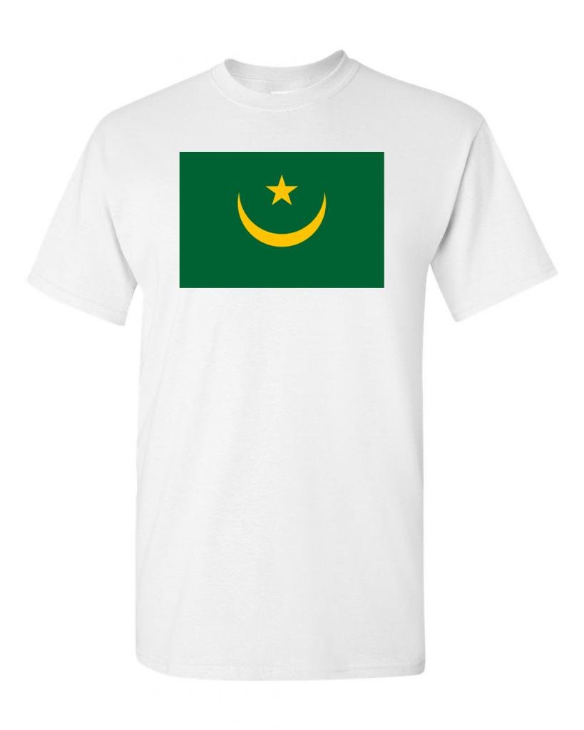 Mauritania Flag T-Shirt for Adults - Premium Cotton DT Tee for Patriotic Events, Travel & National Pride