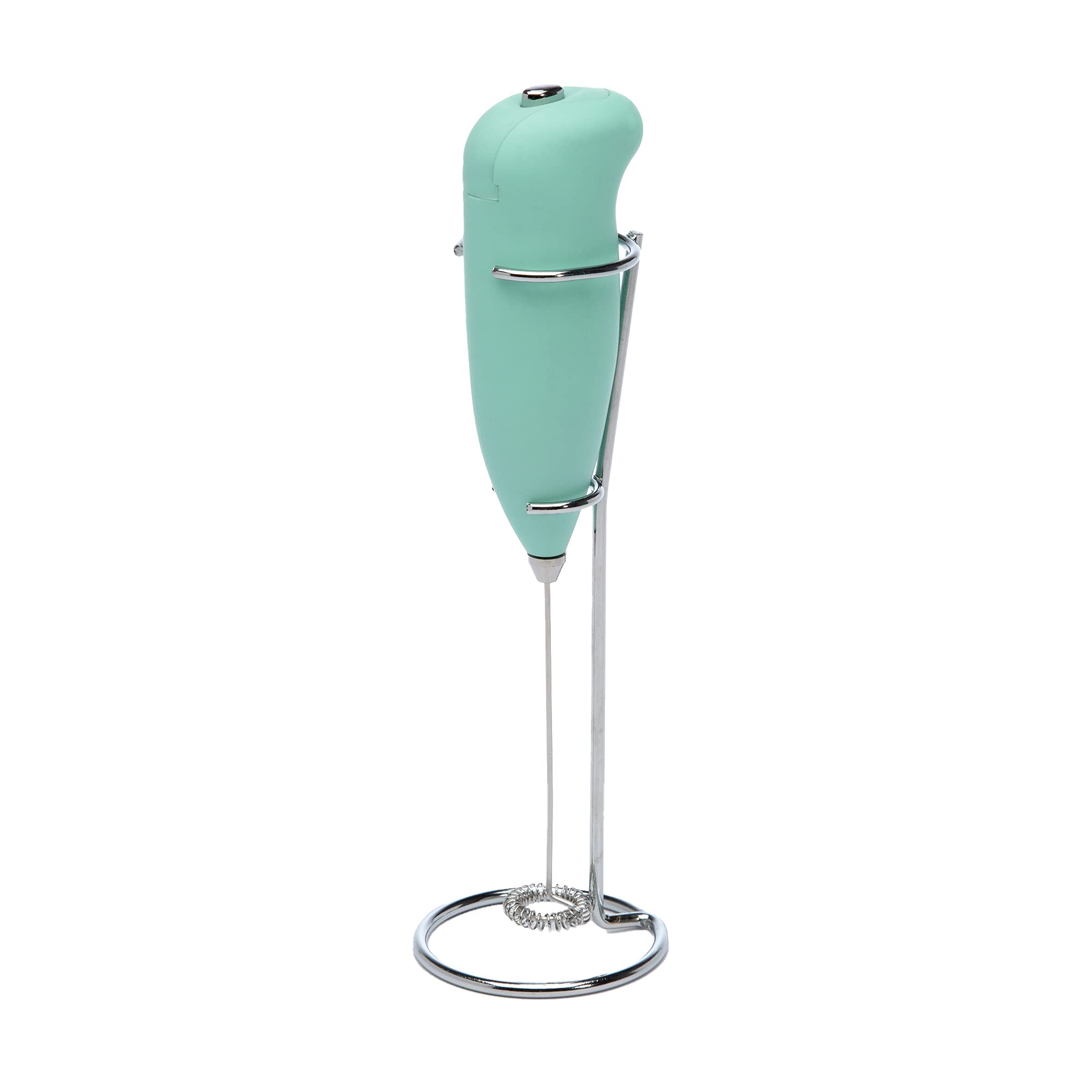 Primula Electric Milk Frother - Mint Green Handheld Whisk for Coffee, Latte, Cappuccino & Hot Chocolate - Perfect for Home, Office & Cafe Use