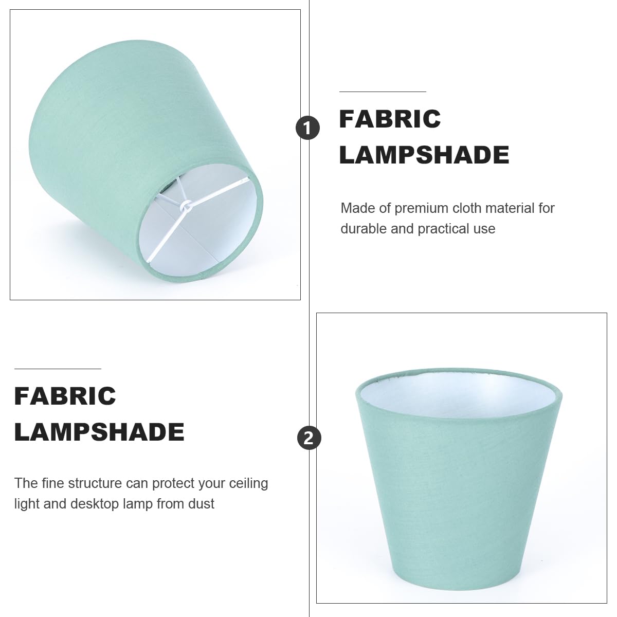 Uonlytech Clip-On Barrel Cloth Lamp Shade – 5x5x3 Inch Fabric Lampshade Cover for Table Lamps, Chandeliers, Wall Lights & Floor Lamps – Perfect for Candelabra & Candle Bulbs – Ideal for Living Room, Bedroom & Office Lighting Decor