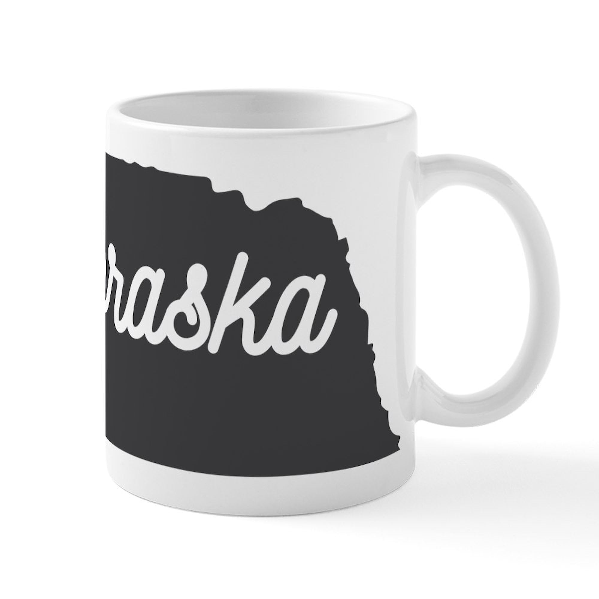 Nebraska 11 oz (325 ml) Ceramic Coffee Mug - Insulated Travel Mug for Hot & Cold Drinks, Perfect for Home, Office, or Gifts - Durable & Dishwasher Safe