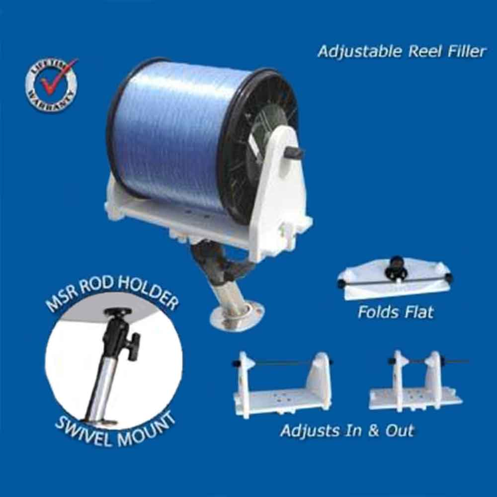 Deep Blue Marine Super Spooler Multi System Kit MSK 3 - Professional Fishing Line Spooling Tool for Saltwater & Freshwater Anglers - Perfect for Boat, Pier and Shore Fishing