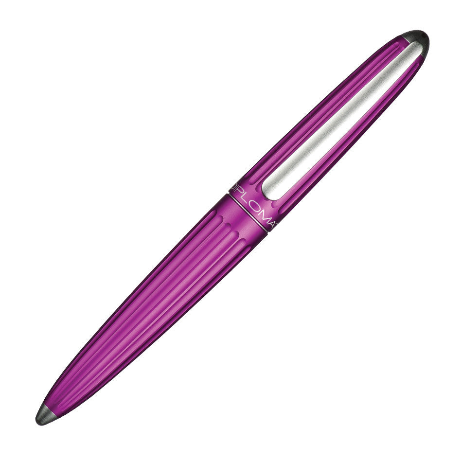 Diplomat Aero Fountain Pen - Premium Violet Ink Writing Instrument for Professionals & Collectors - Perfect for Office, Calligraphy & Gift Giving