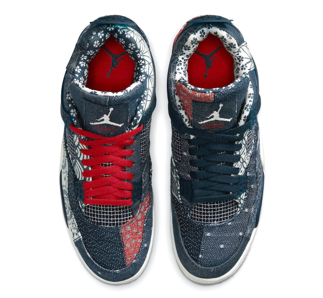 Air Jordan 4 Retro SE Sashiko Basketball Shoes - Men's High-Top Sneakers for Casual Wear & Street Style | Perfect for Basketball, Gym, and Everyday Fashion