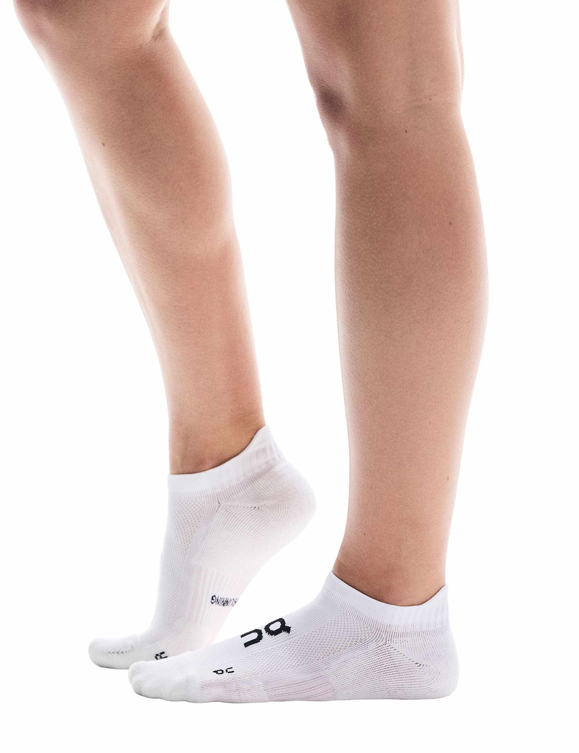 Core Run Performance Socks Low Cut 2-Pack - White - Breathable & Cushioned for Running, Gym & Everyday Comfort
