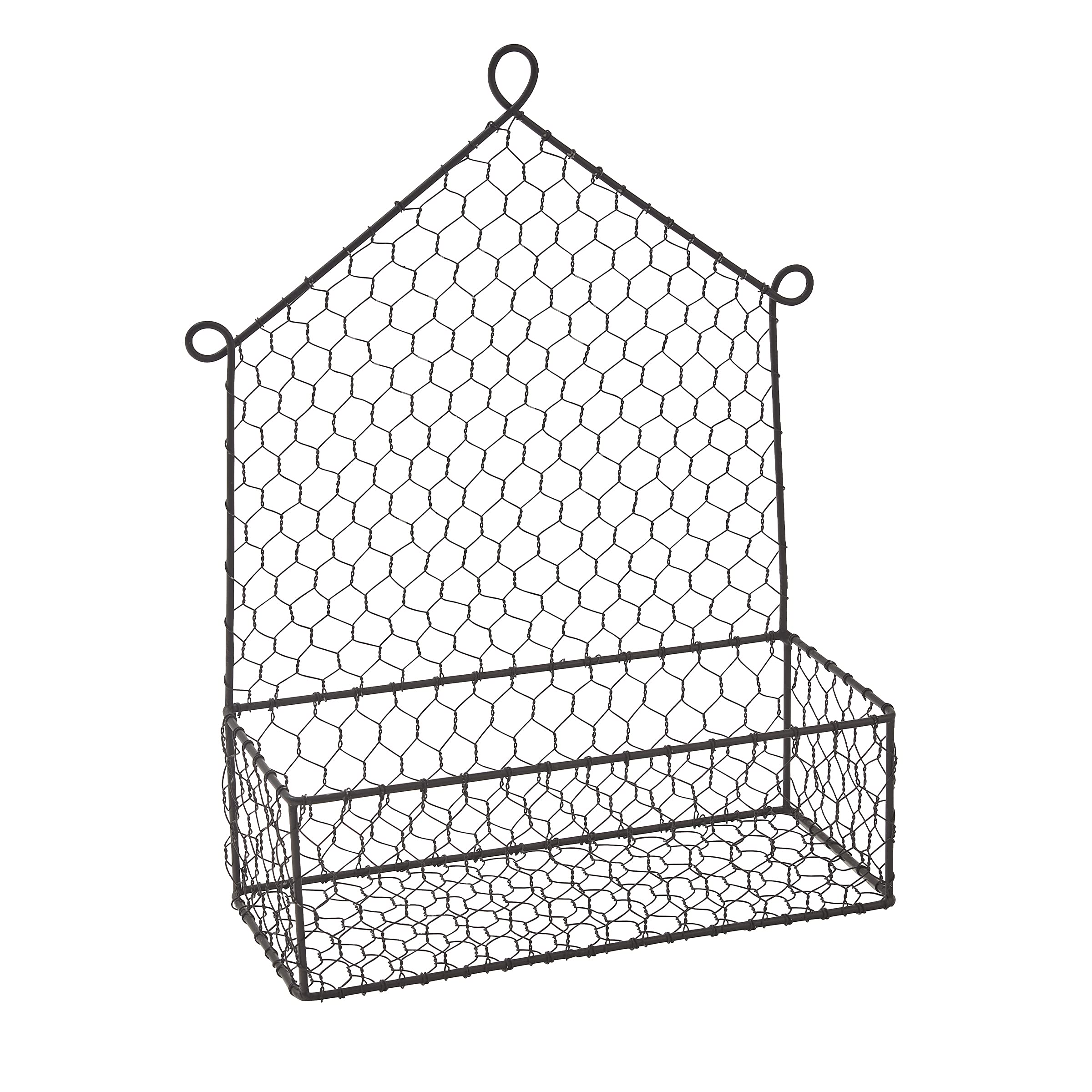 Park Designs Chicken Wire Wall Caddy - Rustic Farmhouse Organizer for Kitchen, Bathroom & Office Storage | Perfect for Hanging Keys, Towels & Utensils