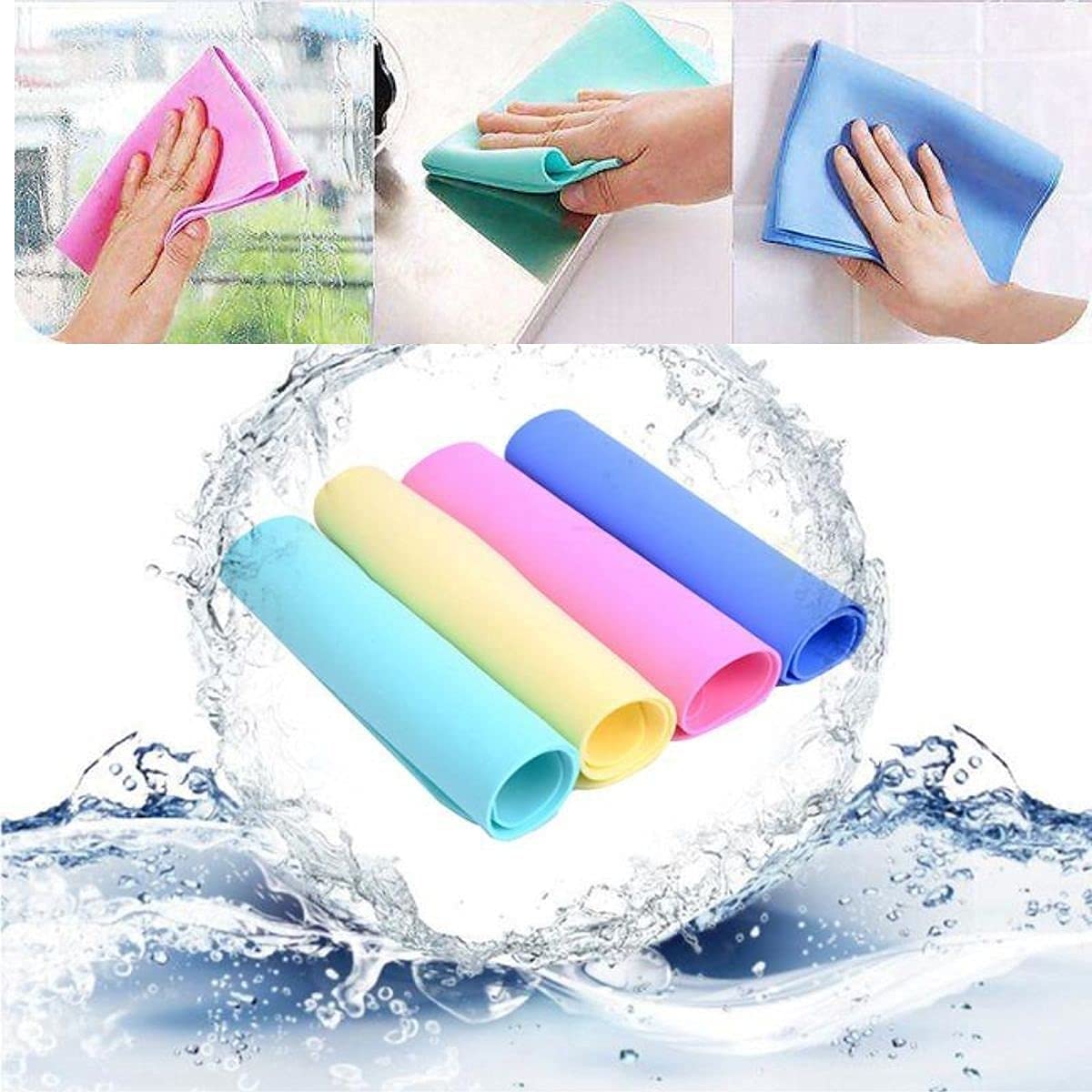 **HONESTUM Microfiber Cleaning Cloths - Super Absorbent, Reusable Magic Towels for Car Detailing, Kitchen & Home Cleaning (3-Pack) - Perfect for Dusting, Wiping & Polishing Surfaces**