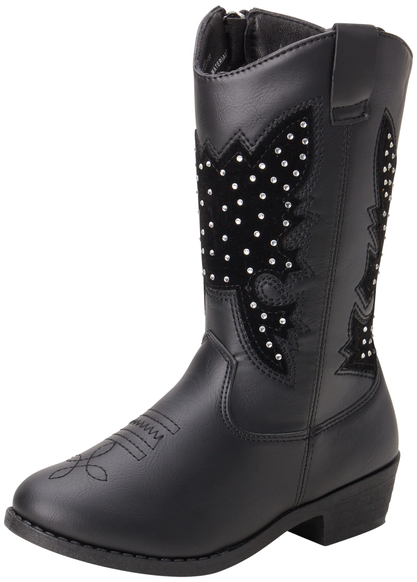 Girls' Western Cowboy Boots for Toddlers & Kids - Stylish Leather Cowgirl Boots with Comfortable Fit for Girls' Fashion, Playtime & Western-Themed Events