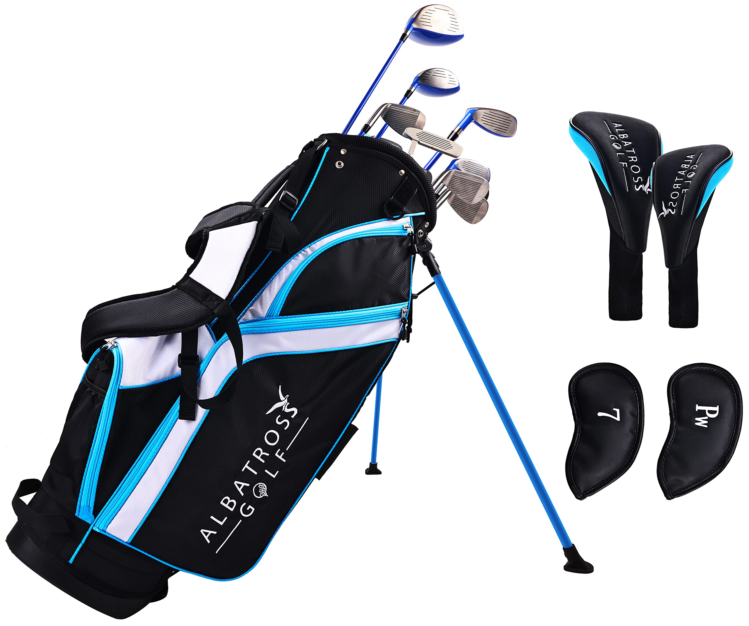 Albatross Complete Golf Club Set for Men - 13 or 16 Piece Right-Handed Clubs with Stand Bag | Premium Golf Equipment for Beginners & Intermediate Players | Perfect for Driving Range, Course Play & Golf Tournaments