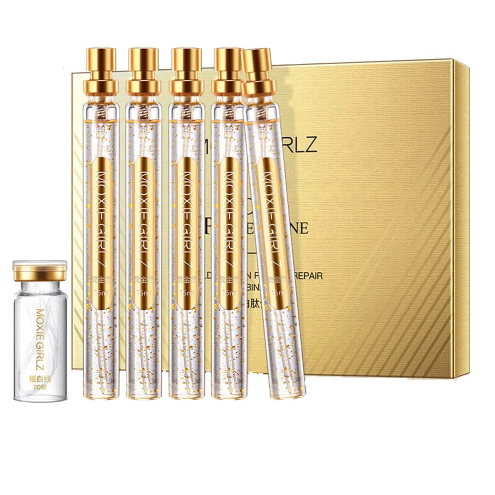 Korean Soluble Protein Threads for Face Lifting - Absorbable Collagen Threads with Pure Hyaluronic Acid - Anti-Aging Facial Serum for Skin Tightening & Wrinkle Reduction | Perfect for At-Home Beauty Treatments & Professional Spa Use