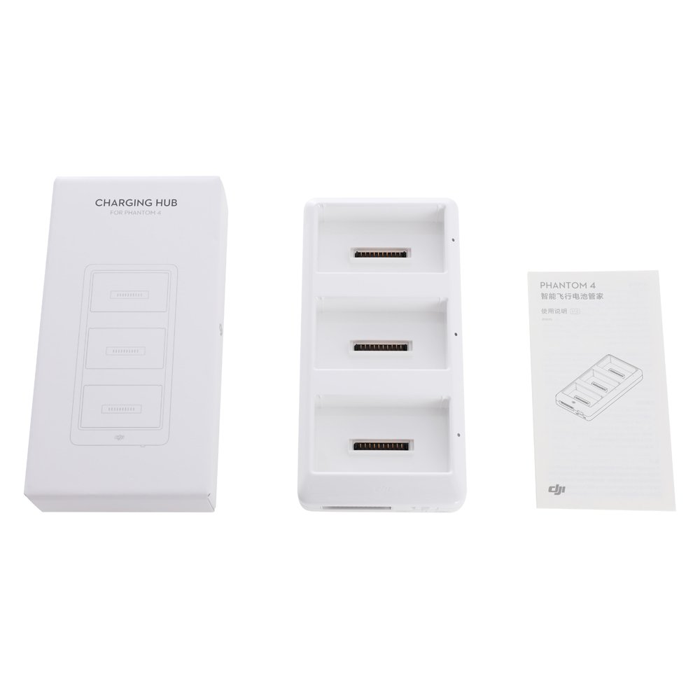 DJI Phantom Expandable Battery Charging Hub - Fast Multi-Battery Charger for DJI Drones (White) | Perfect for Travel, Aerial Photography & Professional Drone Operations