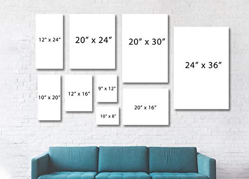 Set of 3 Mid Century Modern Abstract Wall Art - Gallery Wrapped Canvas Prints for Living Room, Bedroom & Office Decor - Perfect for Home & Workspace Interior Design