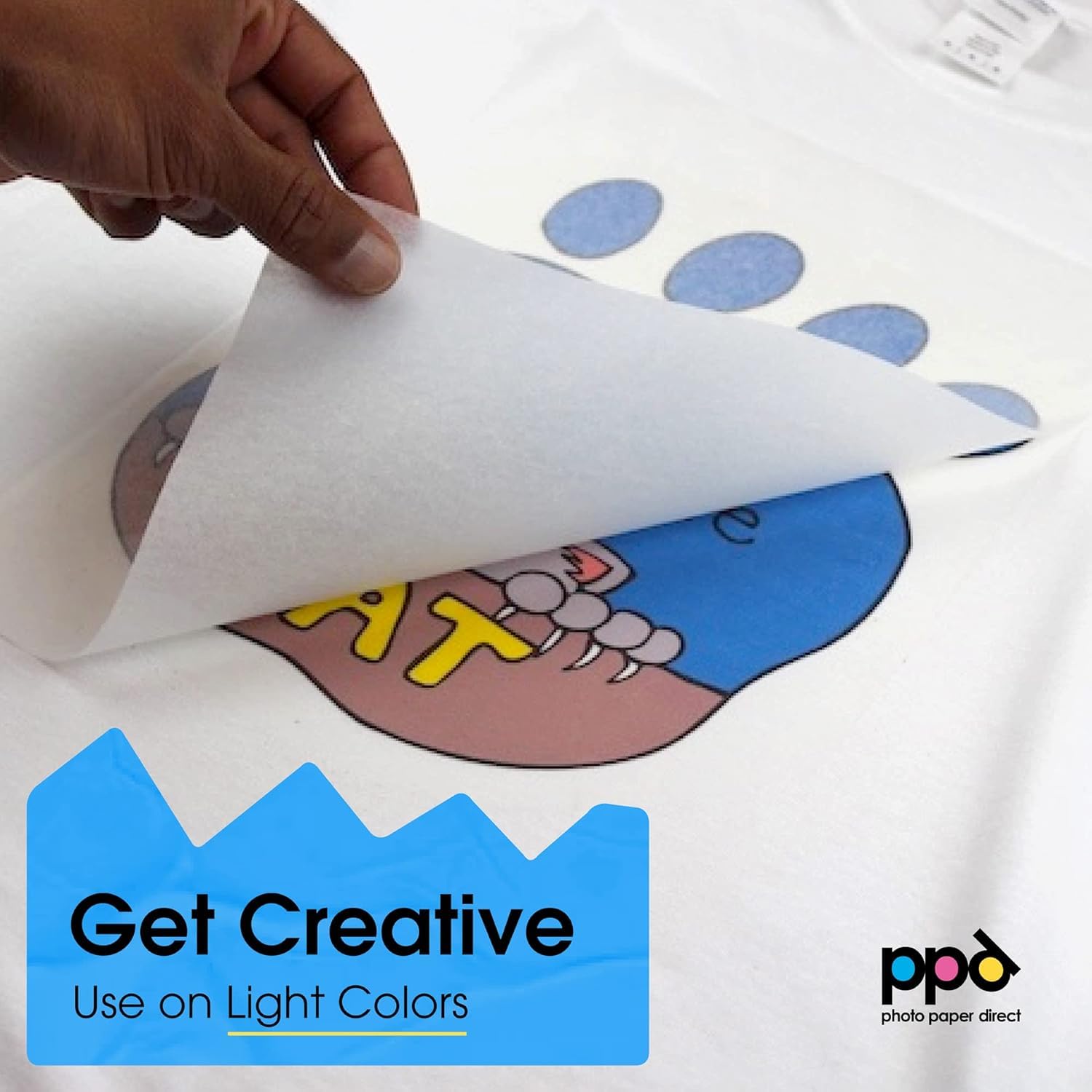 Premium PPD Iron-On Transfer Paper for Dark Fabric - Inkjet Printer Compatible, 11x17 Inches, Custom T-Shirt Heat Transfer Sheets - Durable, Flexible & Machine Washable (10 Sheets) - Perfect for DIY T-Shirts, Hoodies, Bags & Personalized Gifts