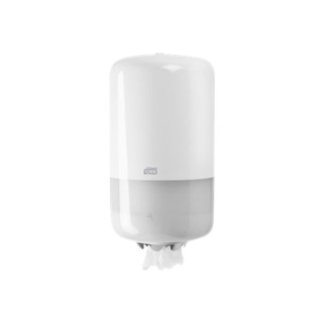 Tork M1 Mini Centrefeed Paper Towel Dispenser - White (556000) | Compact & Hygienic for Home, Office & Restrooms