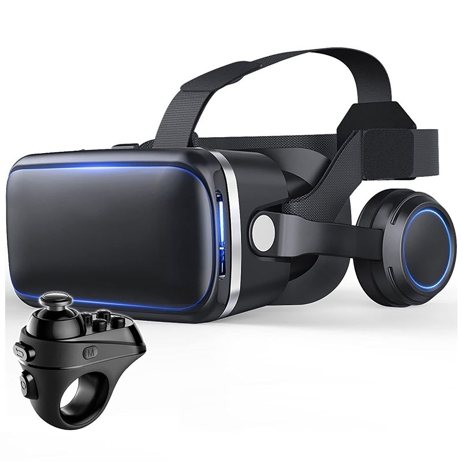 CYLZRCl 3D VR Headset with Stereo Sound & Remote Control - Virtual Reality Glasses for Gaming, Movies & Smartphones - Compatible with All iOS & Android Devices (Color: 6R1) - Perfect for Home Entertainment & Immersive VR Experiences