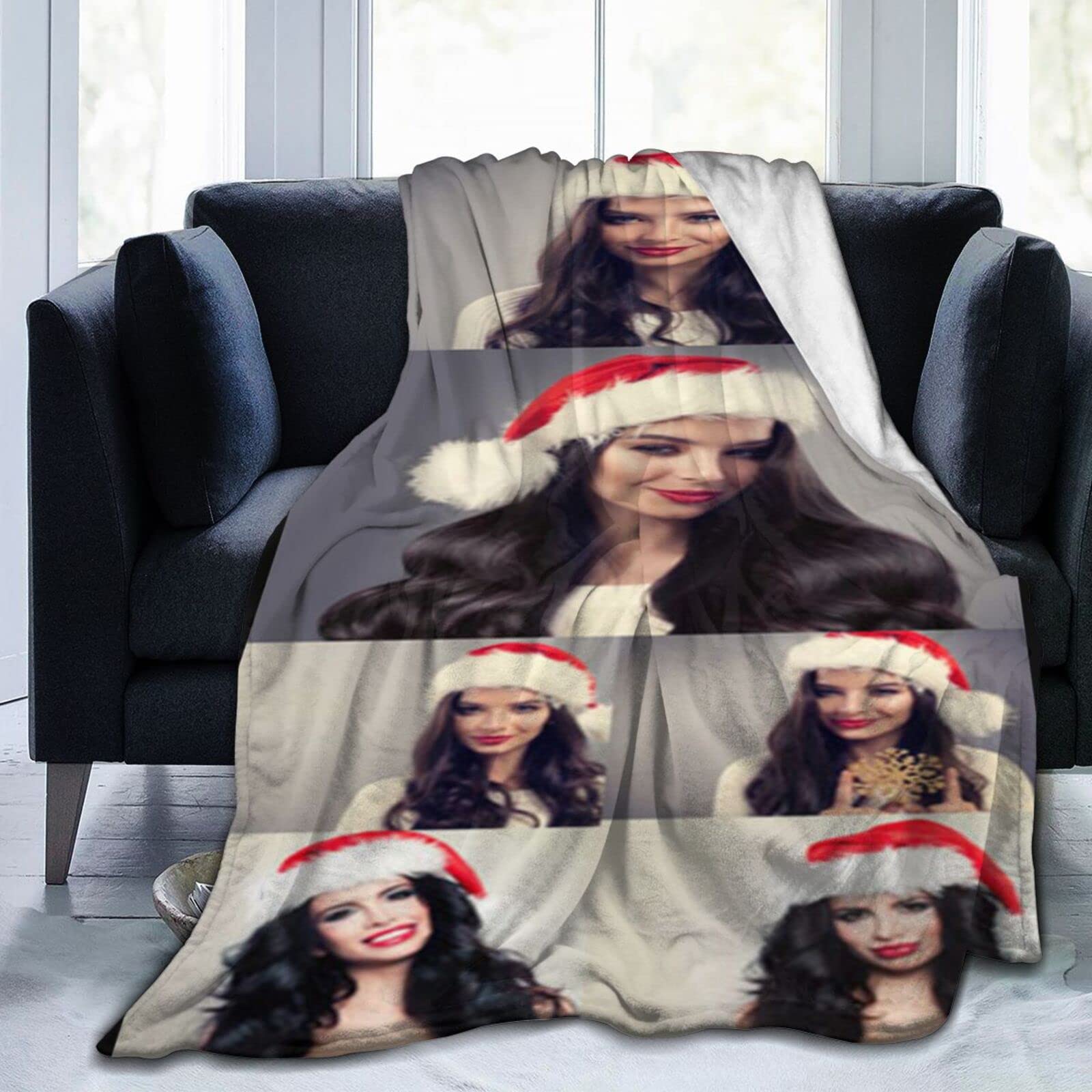 Custom Photo Throw Blanket - Personalized Fleece Blanket with 6 Photo Collage, 35.4x27.6 Inches - Perfect Gift for Couples, Friends & Family - Great for Home Decor, Anniversary Gifts & Cozy Nights