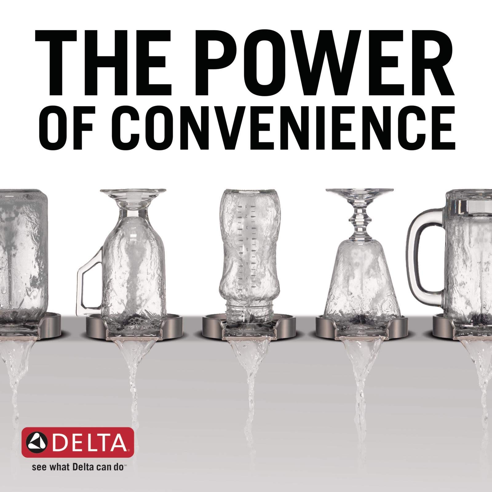 DELTA GR150-SP Stainless Steel Glass Rinser with SpotShield Technology - Perfect for Restaurants, Bars, and Home Kitchens - Eliminates Water Spots on Glassware