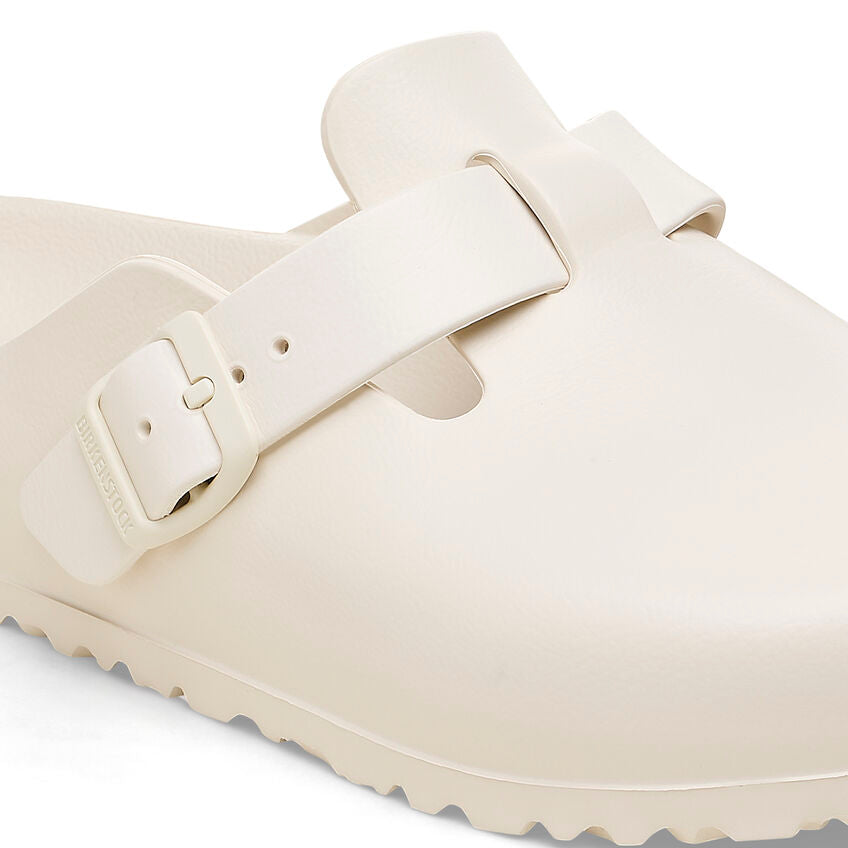 Birkenstock Boston Essentials EVA Clogs in Eggshell - Lightweight Comfortable Unisex Slides for Men & Women - Perfect for Home, Garden, Beach and Casual Wear