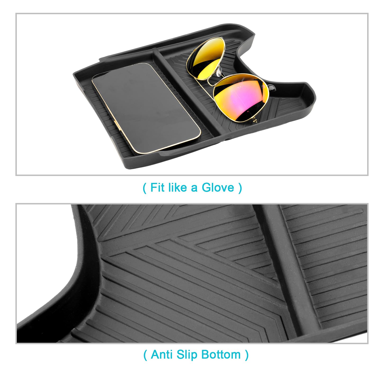 2023-2025 Honda HR-V Center Console Organizer Tray | Custom Fit Lower Console Storage Box with Sunglasses Holder | Perfect for Road Trips, Daily Commute & Car Organization Accessories