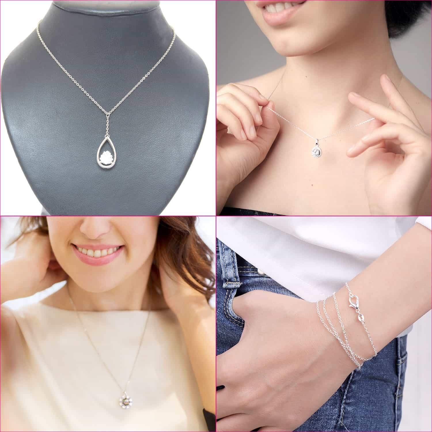 Selizo 30 Pack Silver Plated Jewelry Chains for Necklace Making - 1.2mm Thick, 22 Inches Bulk Necklace Chains - Perfect for DIY Jewelry, Pendants & Craft Projects