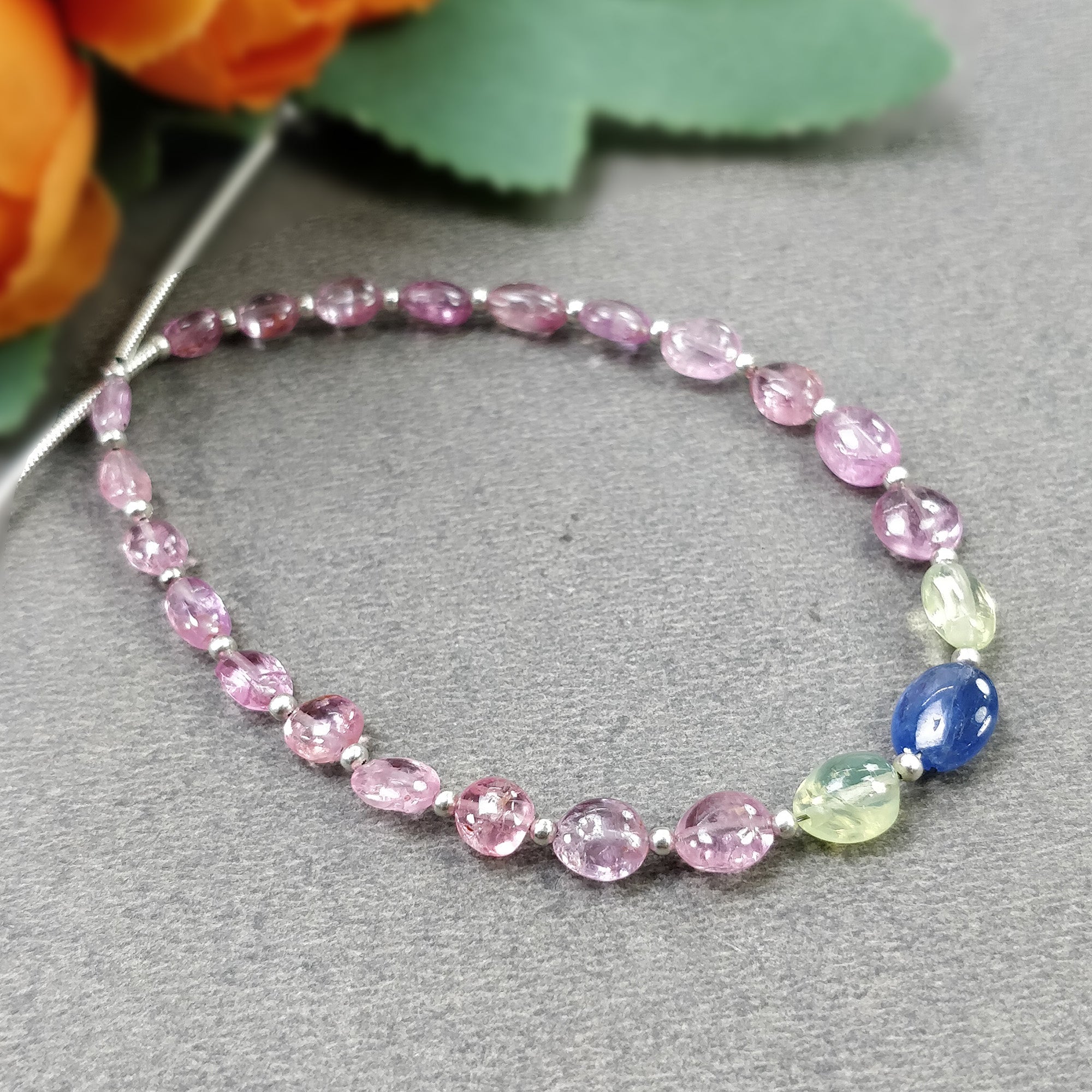 Natural Untreated Burmese Ruby & Blue Sapphire Chrysoberyl Gemstone Loose Beads - 17.00cts Oval Plain Nuggets (5x3mm to 7x6mm) for Jewelry Making, DIY Crafts & Healing Crystal Collections