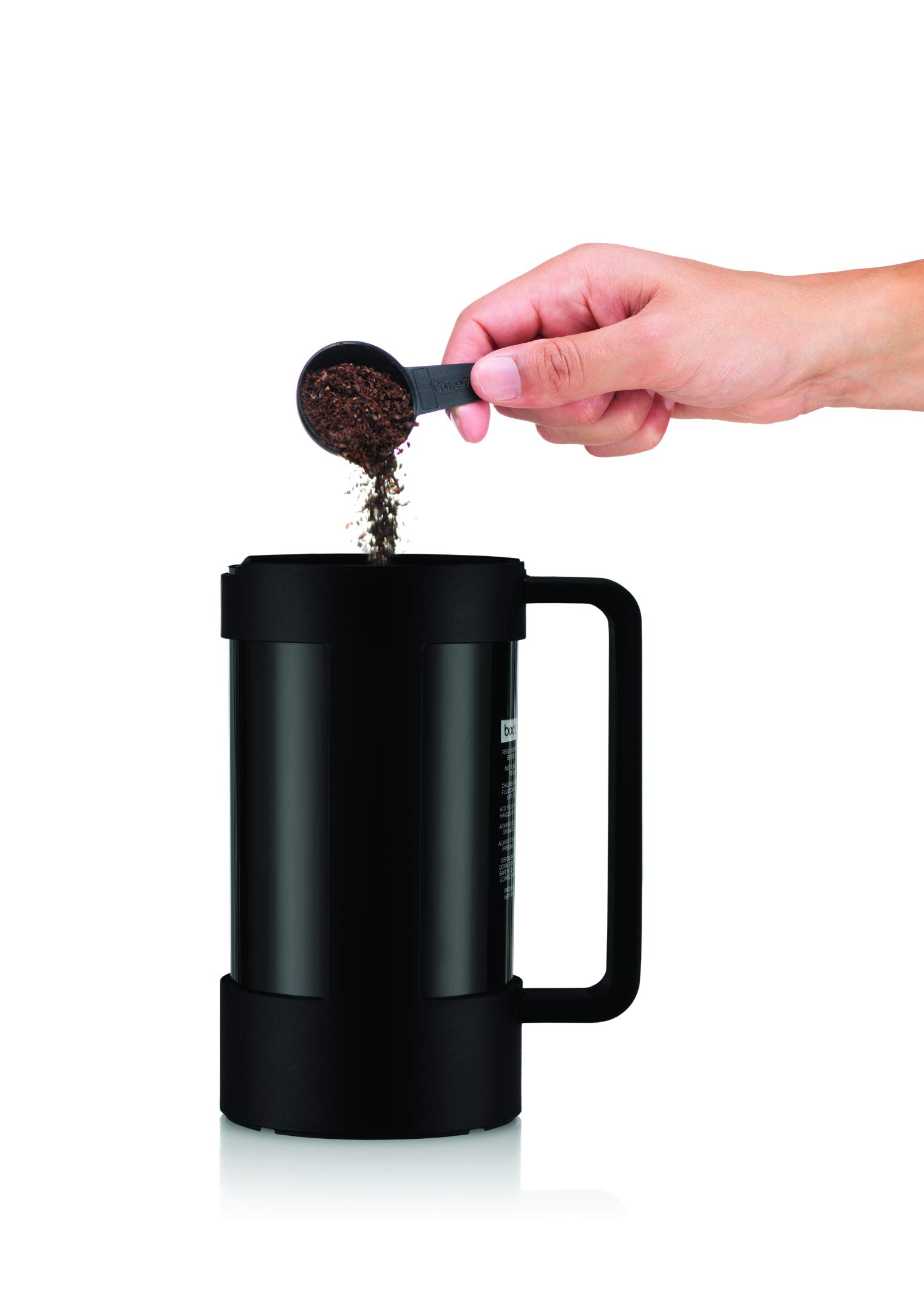 Bodum Bean Sustainable French Press Coffee Maker - 34 Oz, Black - Perfect for Home, Office & Camping Coffee Brewing