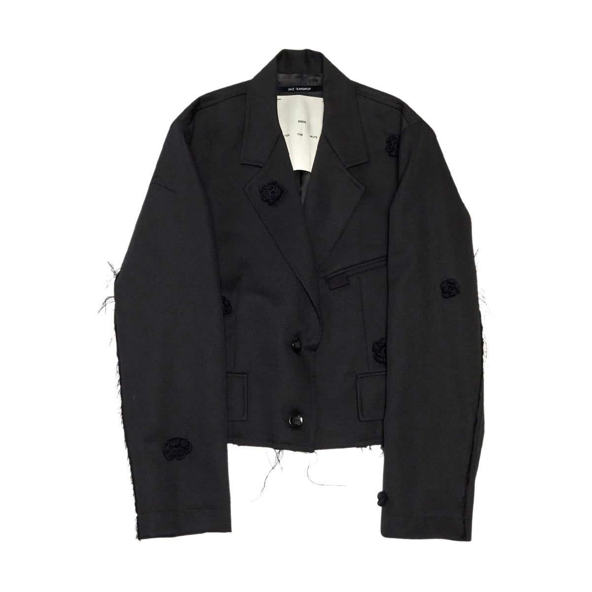 Stylish Daisy Cropped Blazer Jacket for Women - Black | Slim Fit Office Wear & Casual Outfits | Perfect for Work, Dates & Special Occasions
