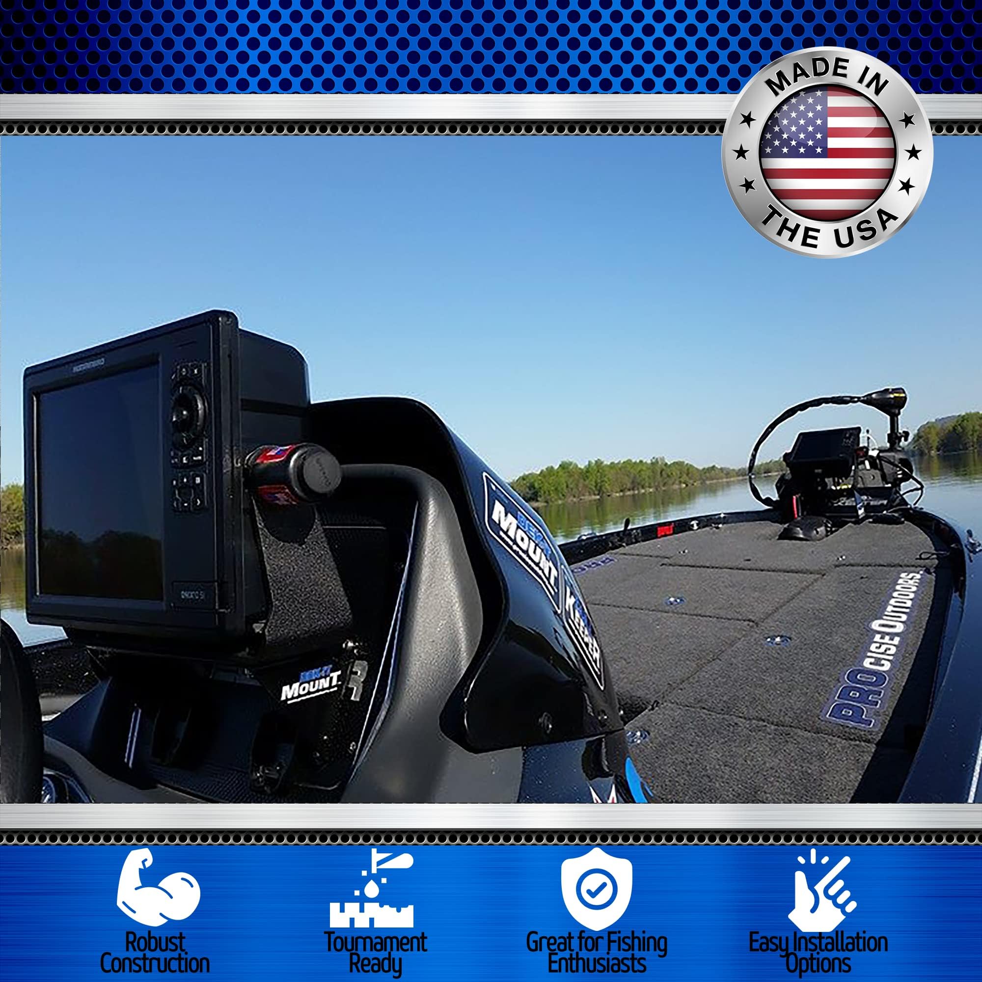 PROcise Outdoors DEK-it HD Dash Plate for Ranger/Icon Series Boats (2018+) - Precision Fit for Fish Finders, Depth Finders & Marine GPS Electronics - Durable Mounting Kit for Smooth Water Navigation & Fishing Adventures