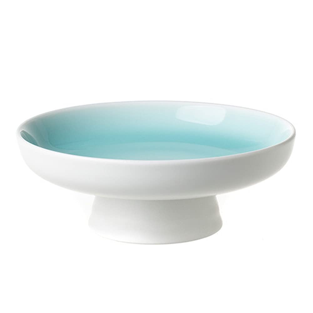 Ceramic Pedestal Bowl - Elegant Round Footed Fruit & Dessert Display Stand for Kitchen Counter, Dining Table Centerpiece, Serving Tray | Perfect for Parties, Home Decor & Entertaining