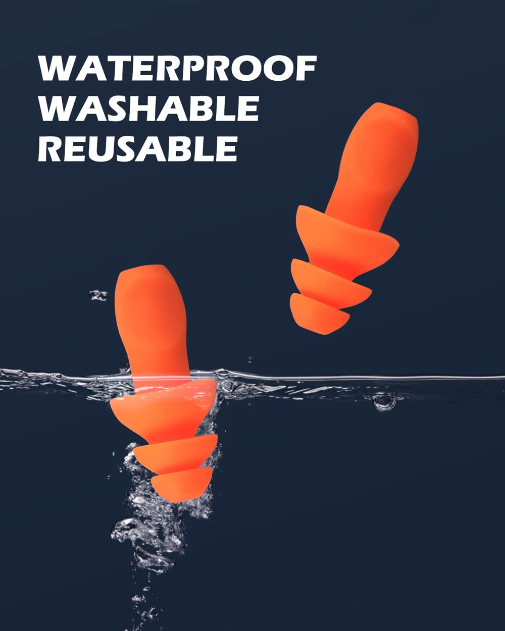 60 Pairs Reusable Silicone Ear Plugs - Individually Wrapped Noise Cancelling Ear Protection for Shooting Range, Construction Work & Hunting - Comfortable Hearing Protection for Sleeping, Concerts & Travel