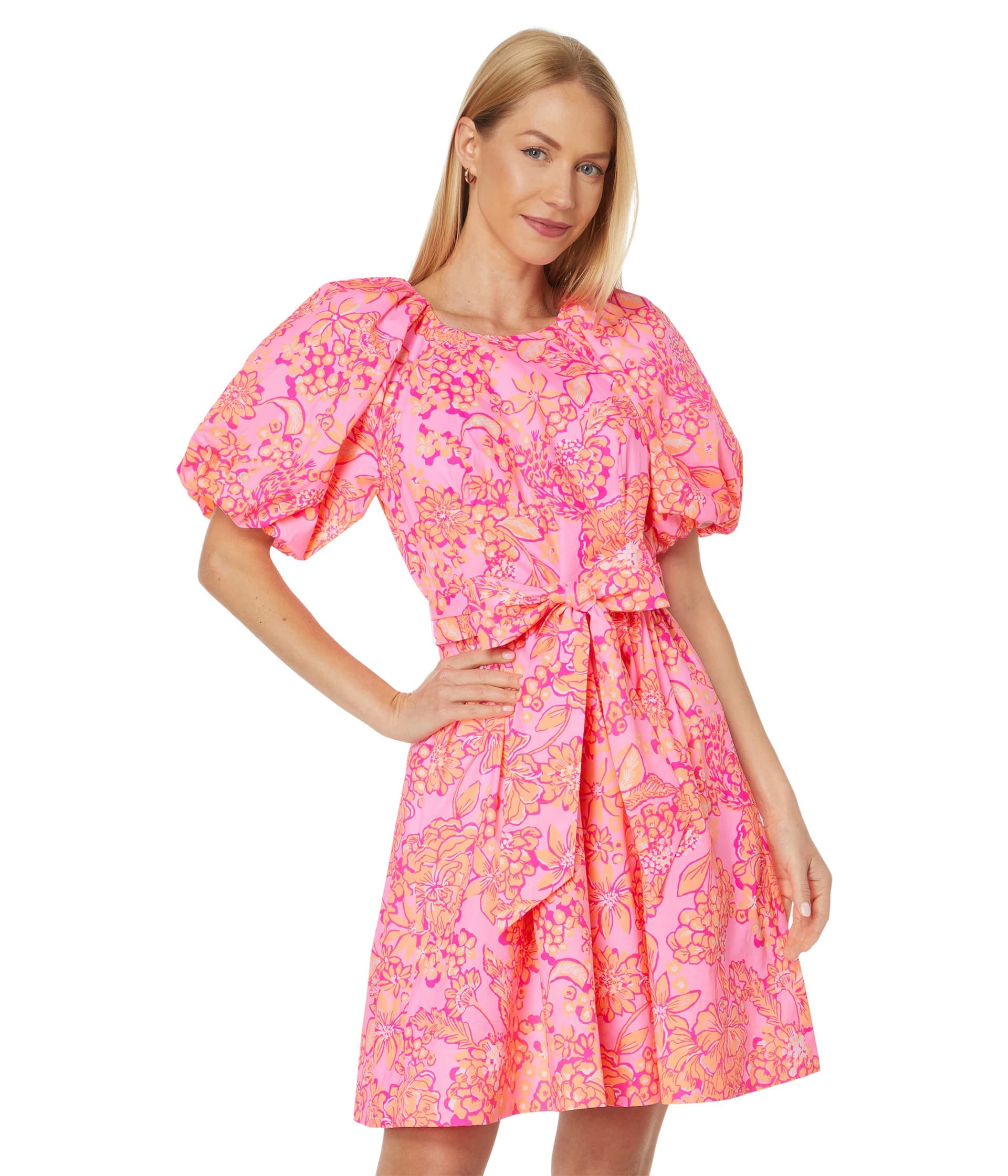 Lilly Pulitzer Knoxlie Floral Print Shift Dress for Women | Summer Casual & Party Wear | Perfect for Beach, Brunch, and Special Occasions