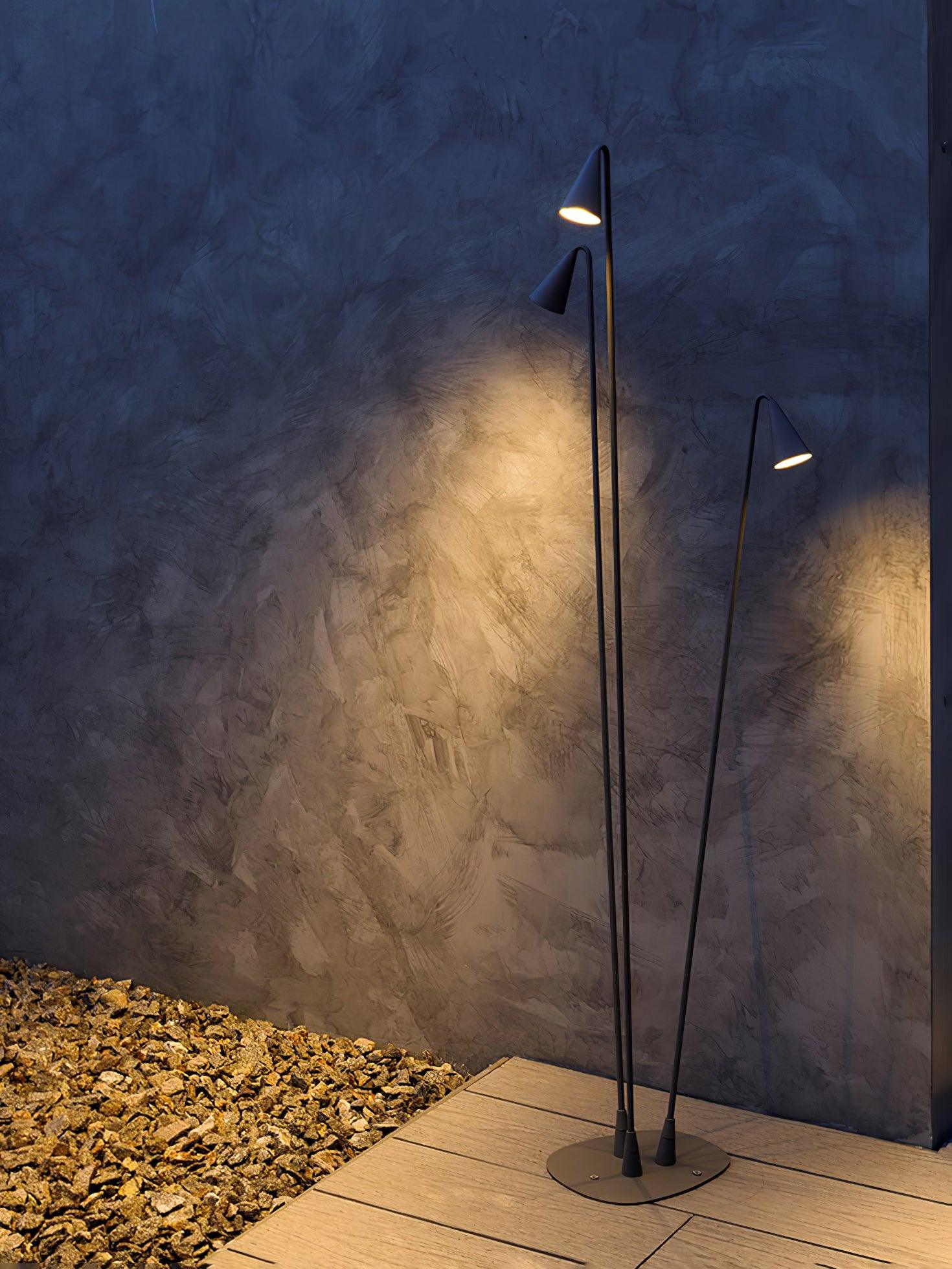 Bellflower Outdoor Floor Lamp - Weatherproof & Durable Garden Lighting for Patio, Deck, Backyard - Perfect for Evening Gatherings & Landscape Ambiance