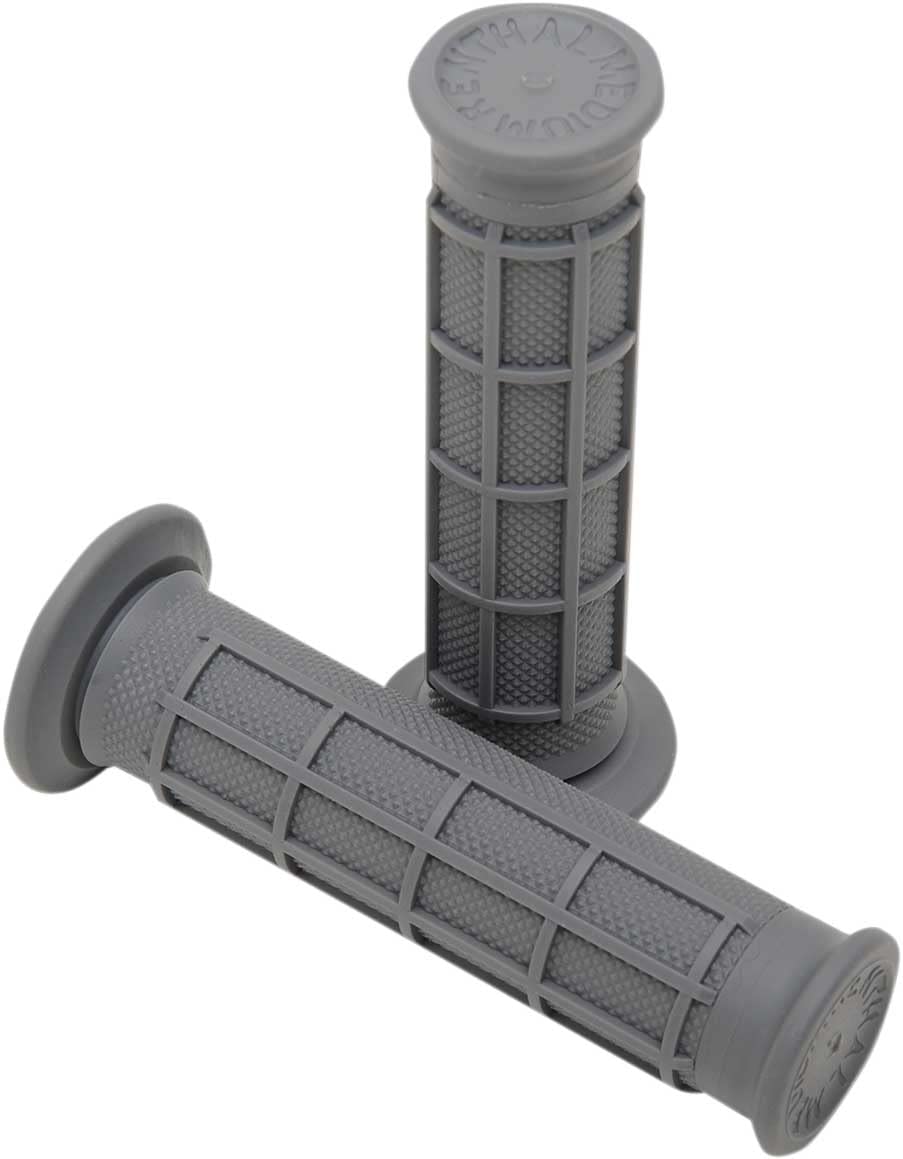 Renthal Half Waffle ATV Grips - Medium/Dark Grey | Dirt Bike & ATV Handlebar Grips for Off-Road Riding | Enhanced Comfort & Control for Motocross, Trail & Adventure Motorcycles