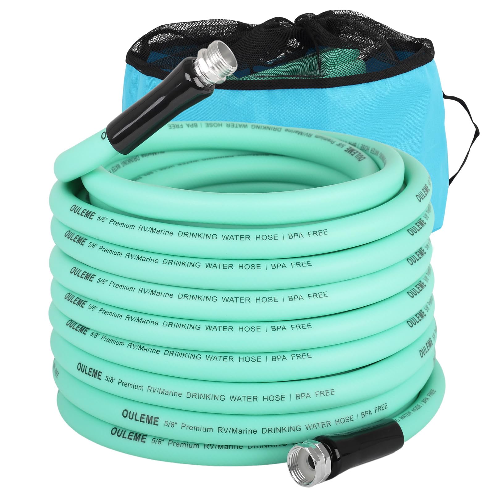 75ft Premium RV Water Hose with Storage Bag - 5/8