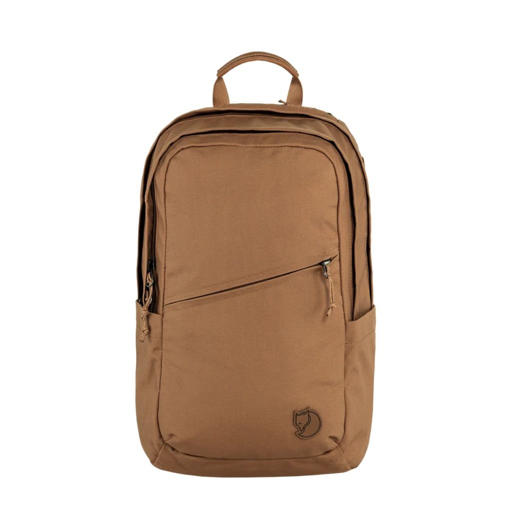 Fjallraven Raven 15 20L Backpack - Lightweight Hiking Daypack for Men & Women, Khaki Dust - Perfect for Travel, School & Outdoor Adventures
