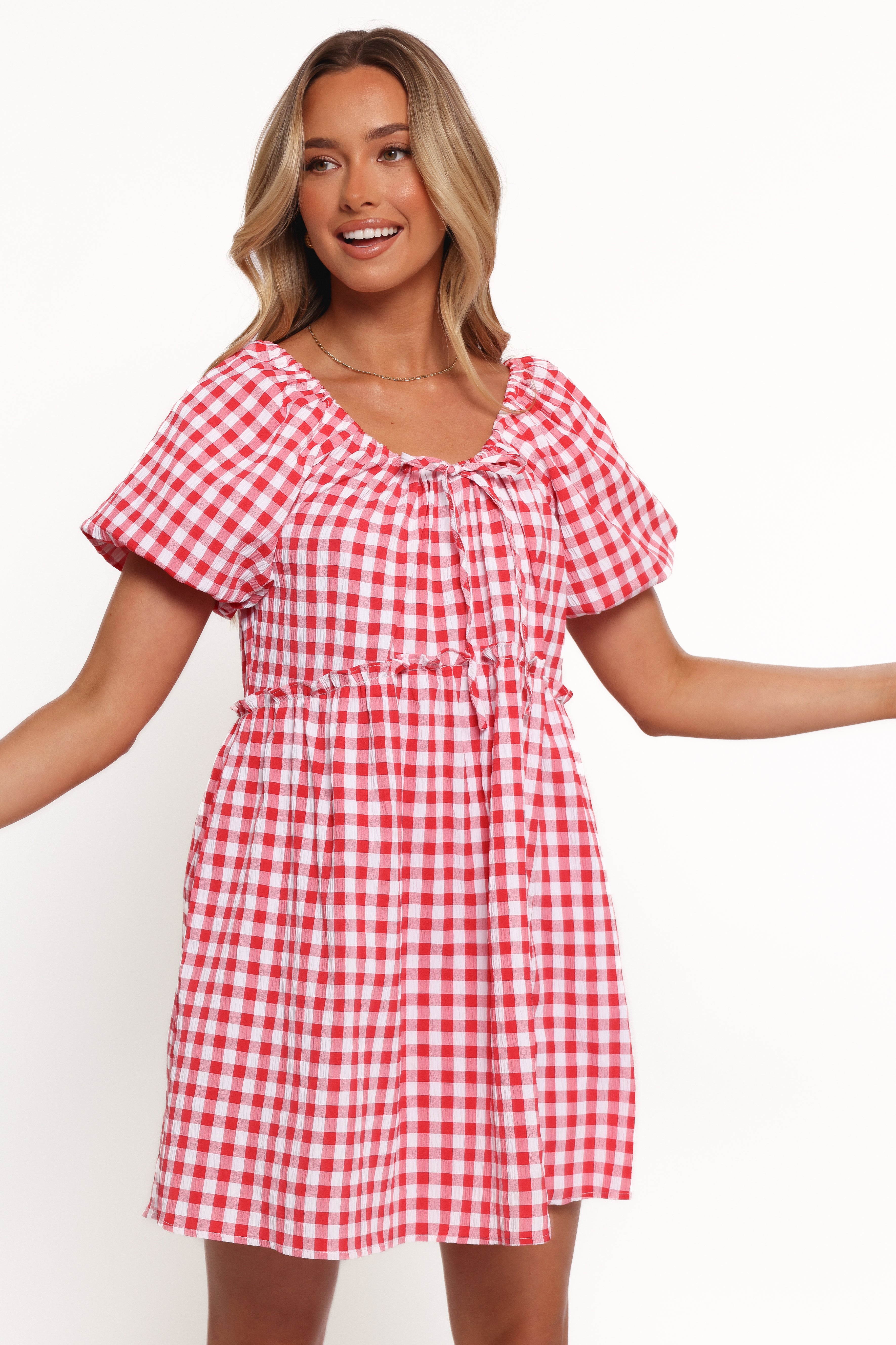Dorothea Mini Dress for Women - Elegant Red Party Dress for Night Out, Date Night, Cocktail Party & Special Occasions