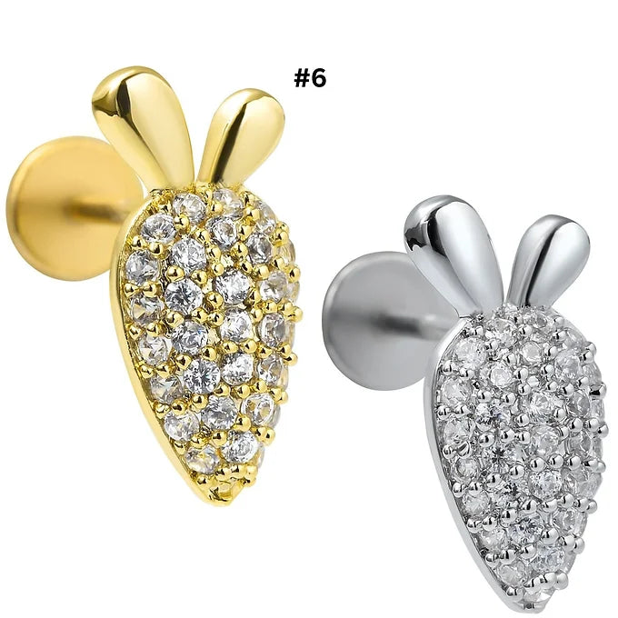 20G Cartilage Surgical Steel Earrings - Star & Butterfly Stud Earrings for Women | Hypoallergenic Body Jewelry for Cartilage, Helix, Tragus Piercing | Perfect for Daily Wear, Parties & Gifts