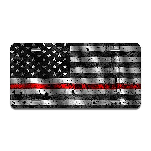 America Grunge Flag in the Wind Red