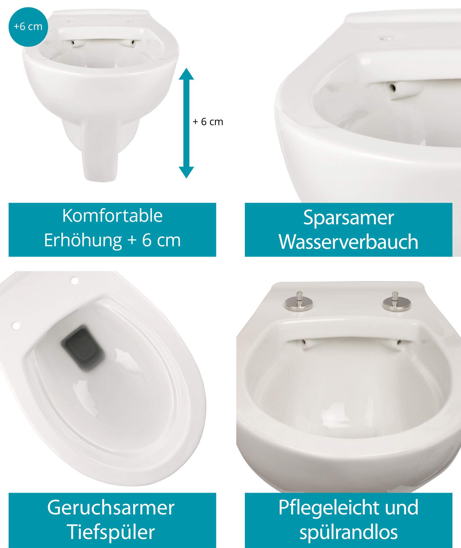 Adjustable Height Standing Toilet for Elderly & Disabled - White/Beige Bathroom Safety Commode with Handles - Ideal for Seniors, Post-Surgery Recovery & Home Care Use