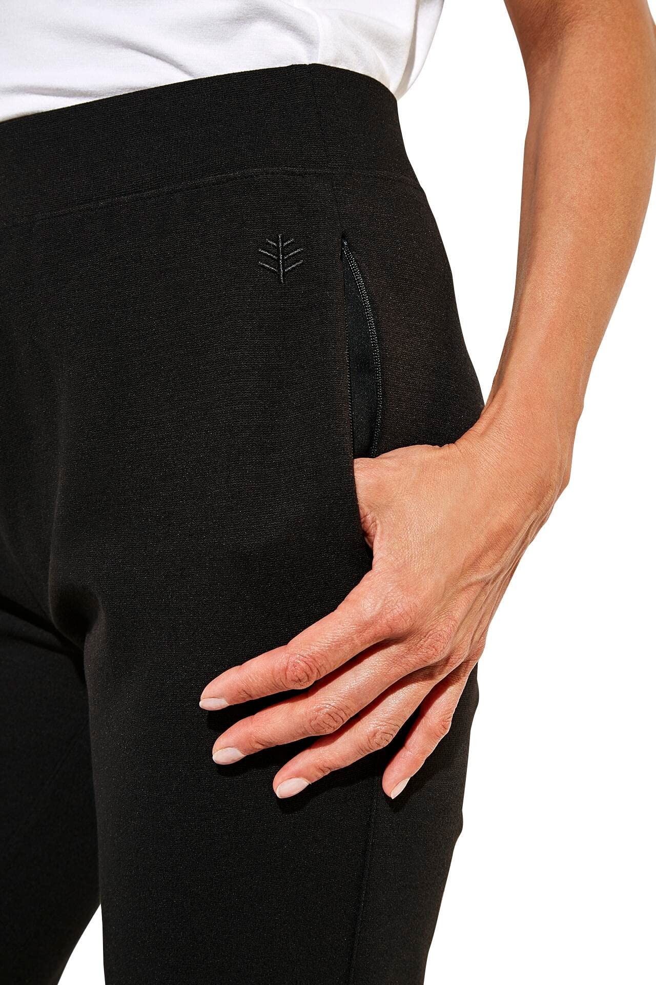 Coolibar UPF 50+ Women's Sun Protective Cala Cove Pants - Lightweight Travel & Outdoor Hiking Pants for Beach, Yoga & Summer Activities