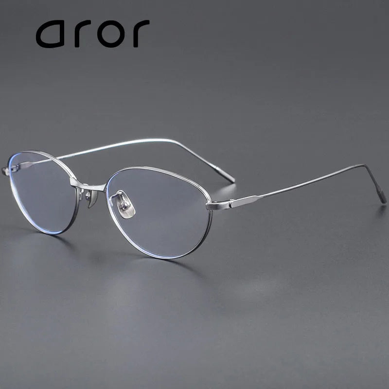 Stylish Unisex Titanium Square Oval Cat Eye Eyeglasses Frame 308 - Lightweight & Durable for Men & Women | Perfect for Reading, Work, and Fashion Accessories