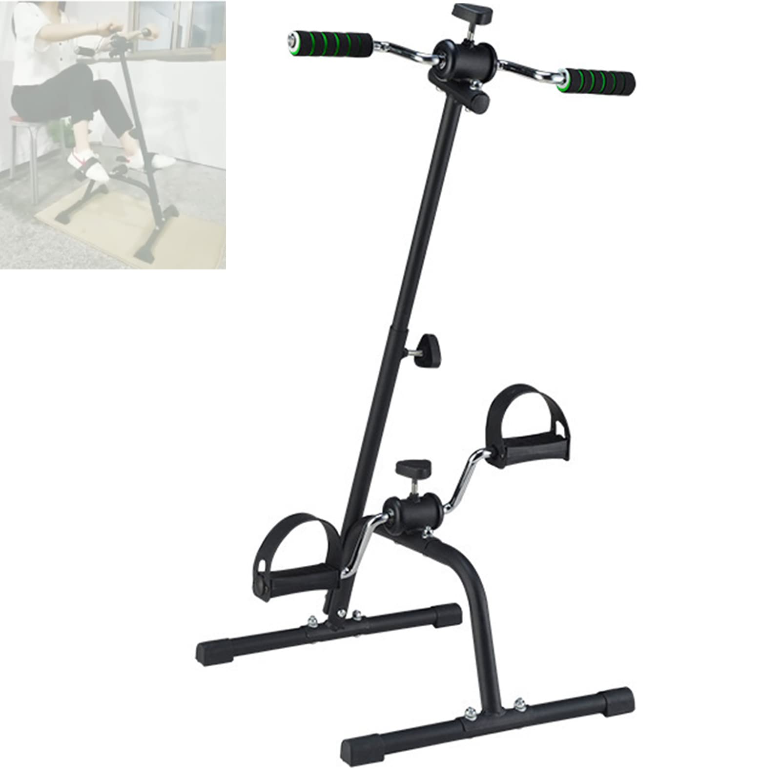 Foldable Arm & Leg Rehabilitation Bike - Adjustable Exercise Equipment for Seniors | Hand & Leg Pedal Exerciser for Home Physical Therapy & Mobility Training