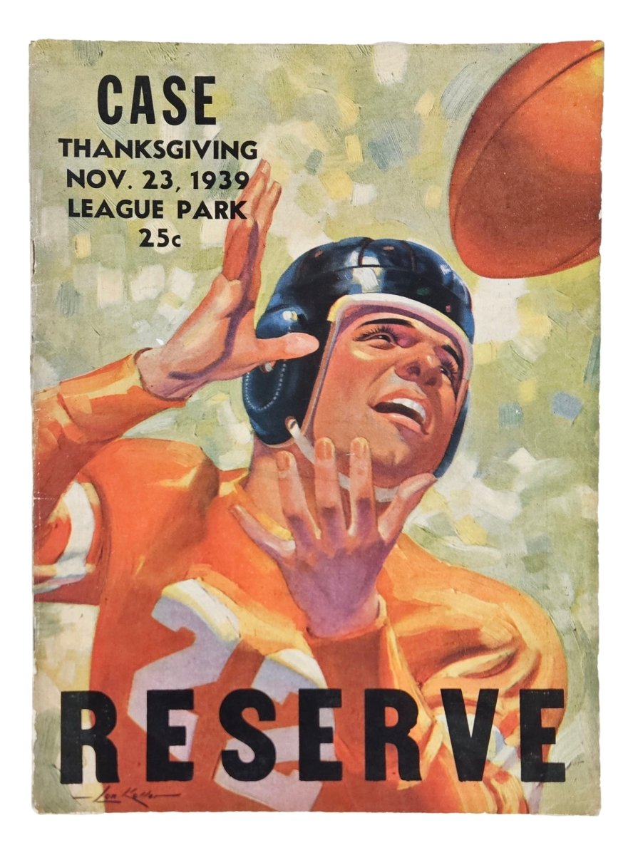 Official Game Program - Case vs Western Reserve Football November 23, 1939 | Vintage College Football Memorabilia & Collectibles for Sports Fans and Historians | Perfect for Display, Gift Giving, and Historical Collections
