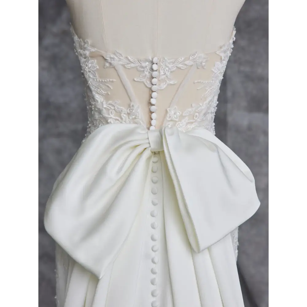 Rebecca Ingram Oksana Detachable Train Wedding Dress – Elegant Bridal Gown for Church Ceremony & Reception
