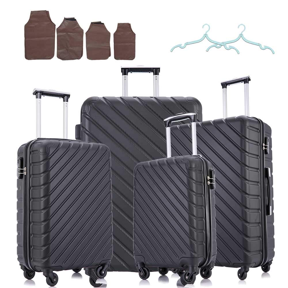 4-Piece Hardside ABS Lightweight Luggage Set with 360° Spinner Wheels - 16