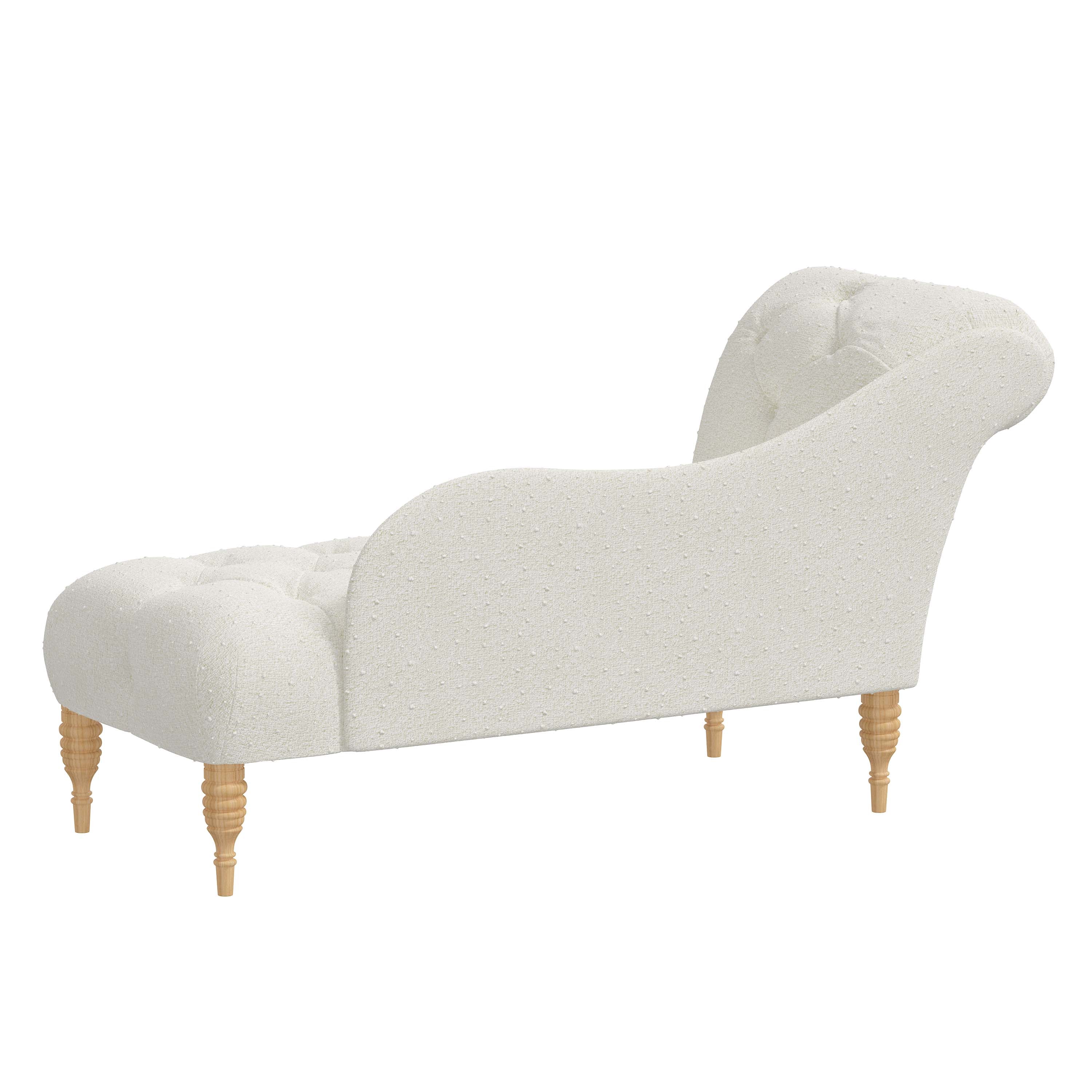 Rowen Chaise Lounge Chair - Modern Accent Furniture for Living Room, Bedroom & Patio - Stylish Upholstered Seating with Wooden Legs - Perfect for Relaxing, Reading & Decorating Your Home
