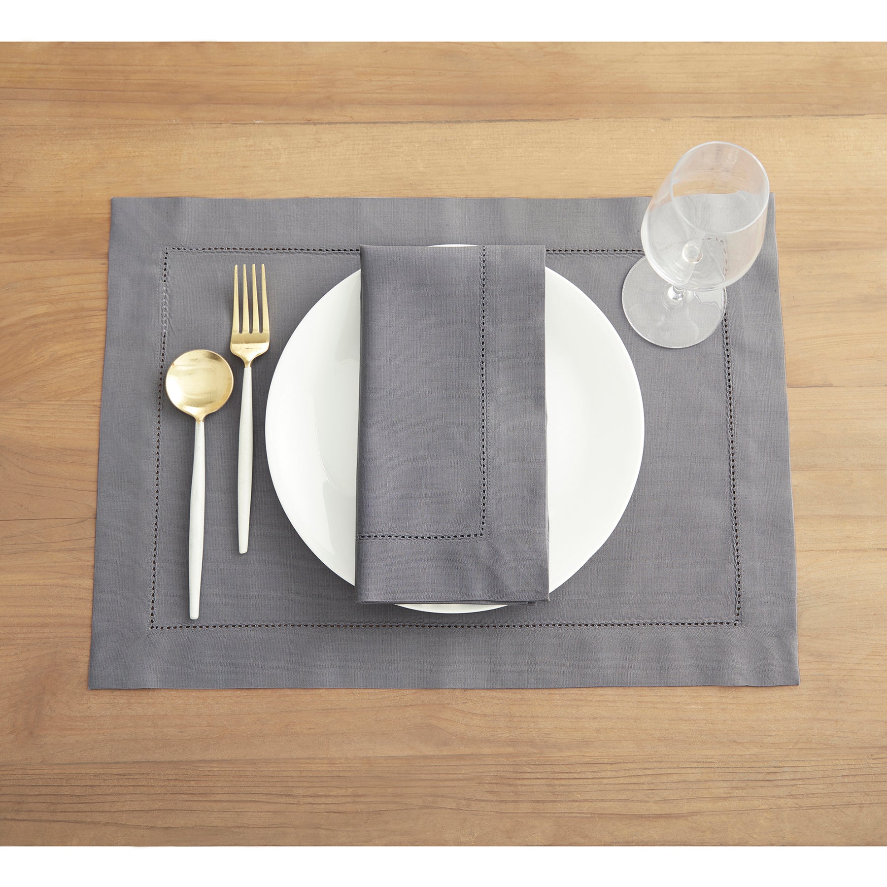 Premium Cotton Linen Hemstitch Napkins Set - 100% Natural Fabric Dinner Napkins for Formal Dining, Wedding, and Special Occasions - Elegant Table Decor for Restaurants and Home Entertaining