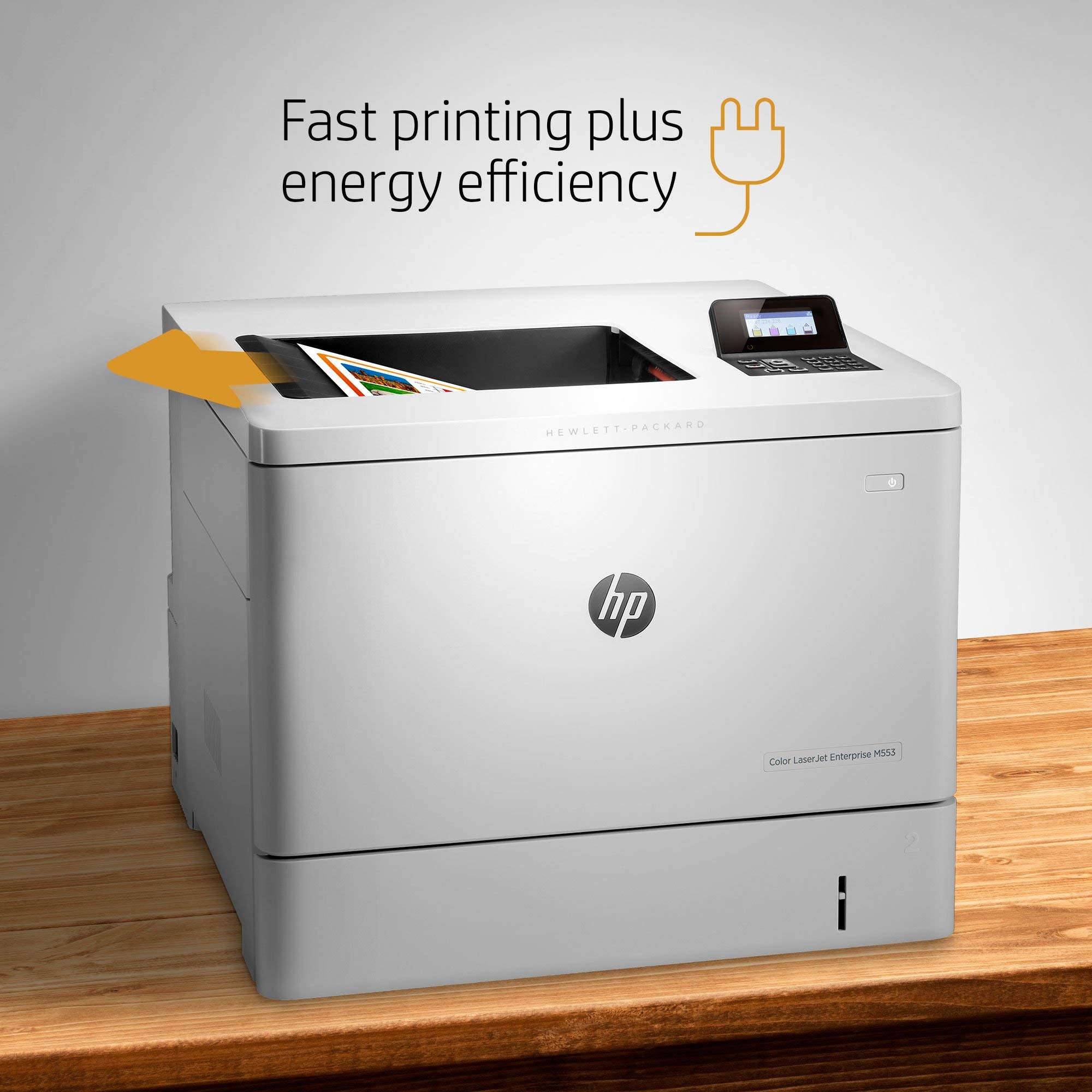 HP LaserJet Enterprise M553n Color Laser Printer - Fast Ethernet Network Printer | High-Quality Renewed (B5L24A) | Perfect for Office & Small Business Printing Needs