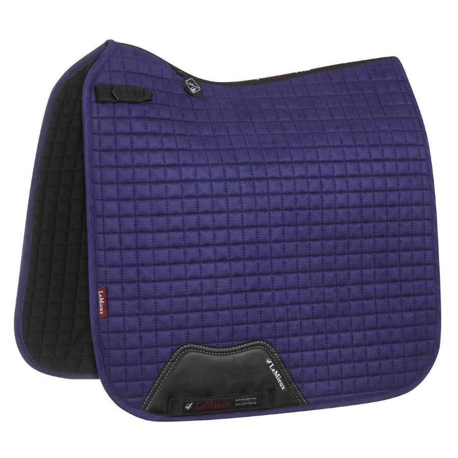 Premium Lemieux Suede Dressage Square Saddle Pad - Comfortable & Non-Slip Equestrian Saddle Pad for Dressage Training & Horse Shows