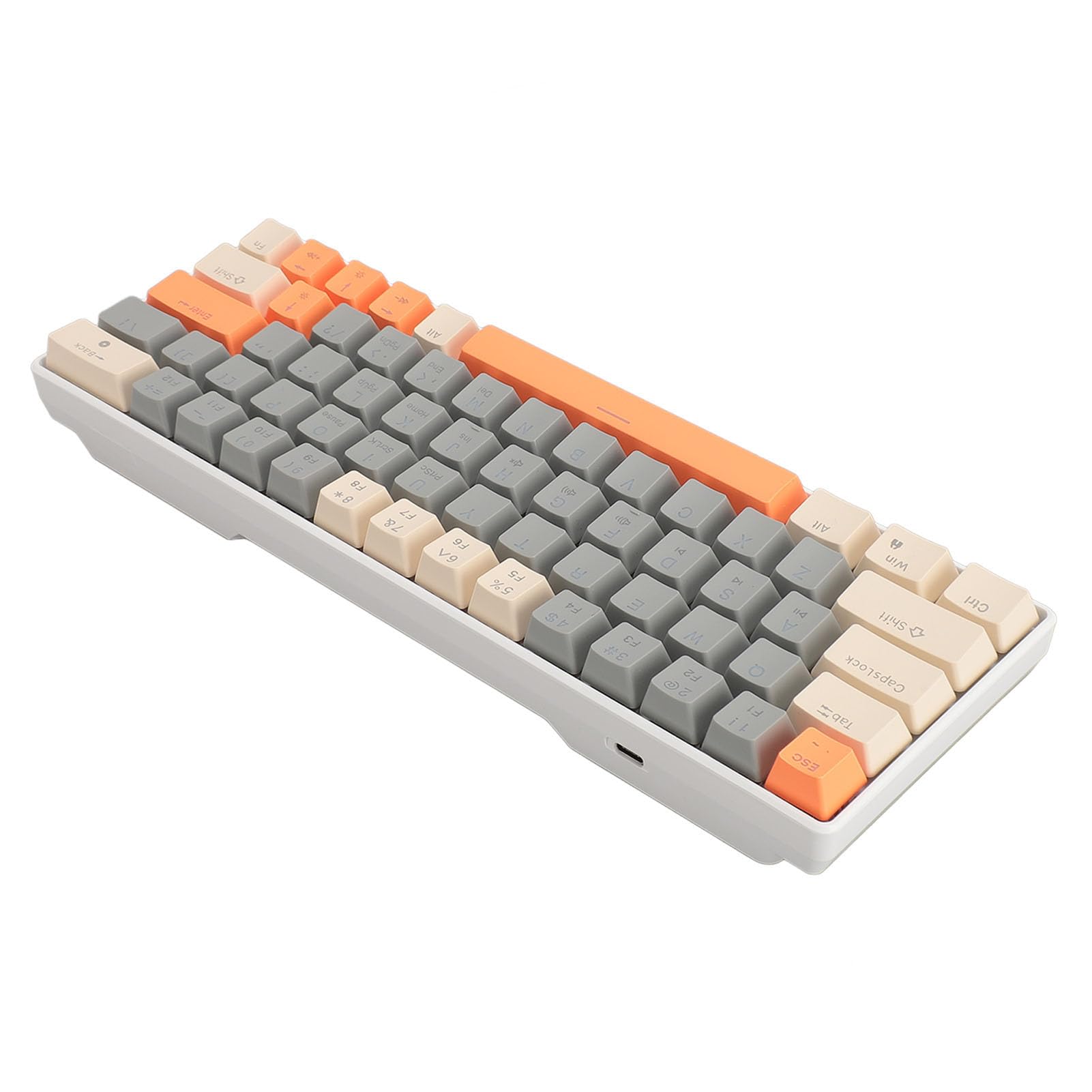 Bewinner 63-Key Mechanical Gaming Keyboard with Red Switches, USB Wired Compact Backlit Keyboard for PC & Windows - Perfect for Esports, Office Work & Typing